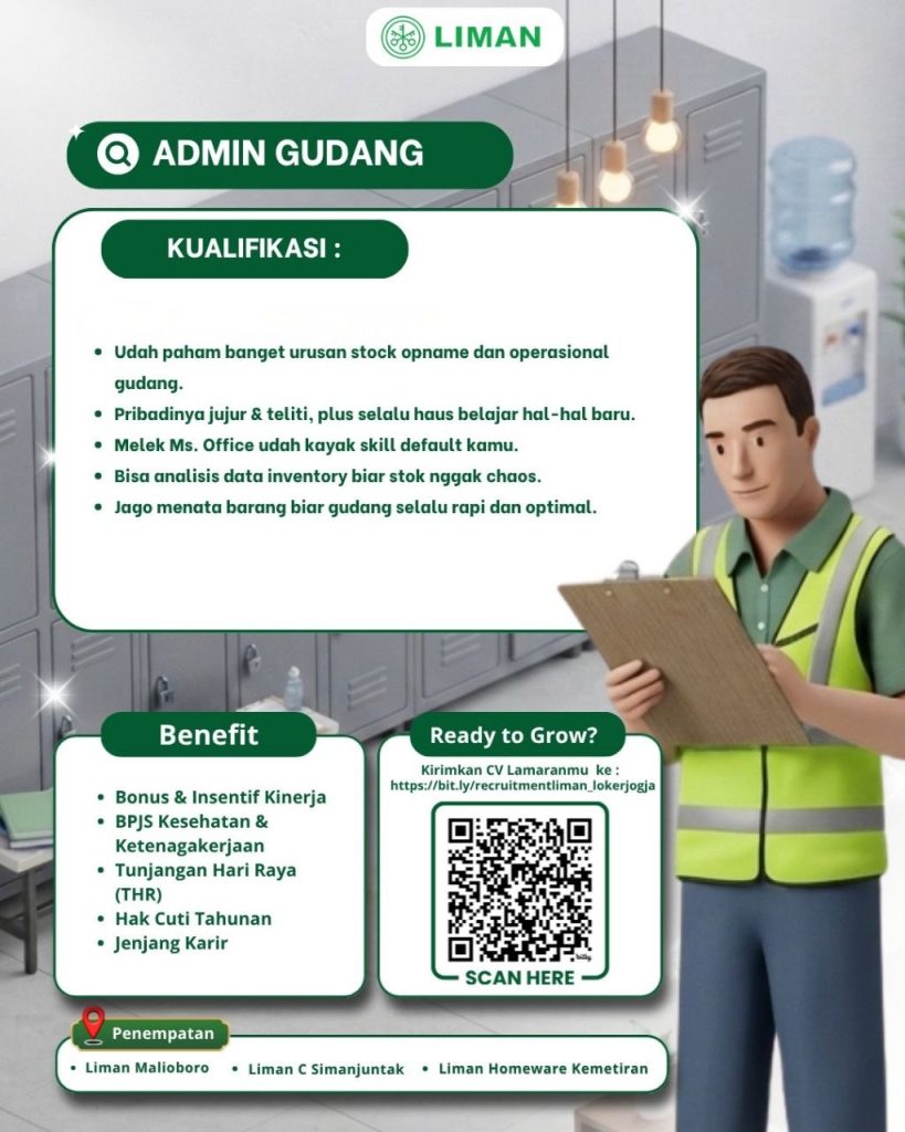 Poster lowongan Liman