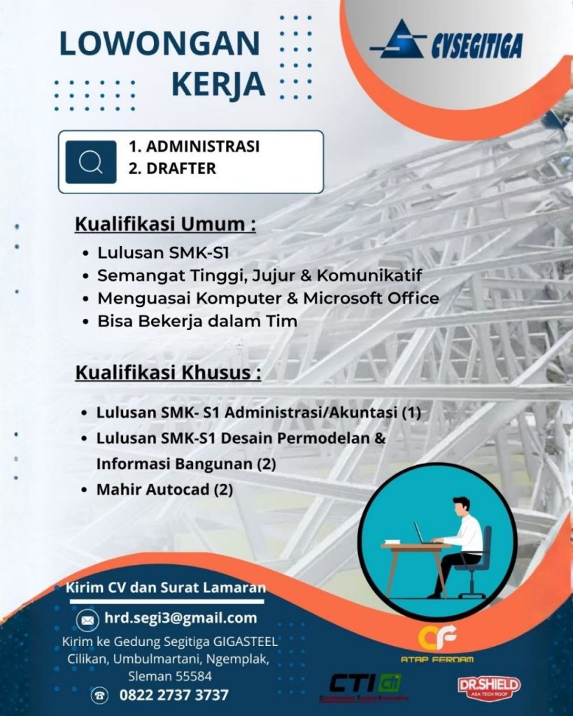 Poster lowongan CYSEGITIGA