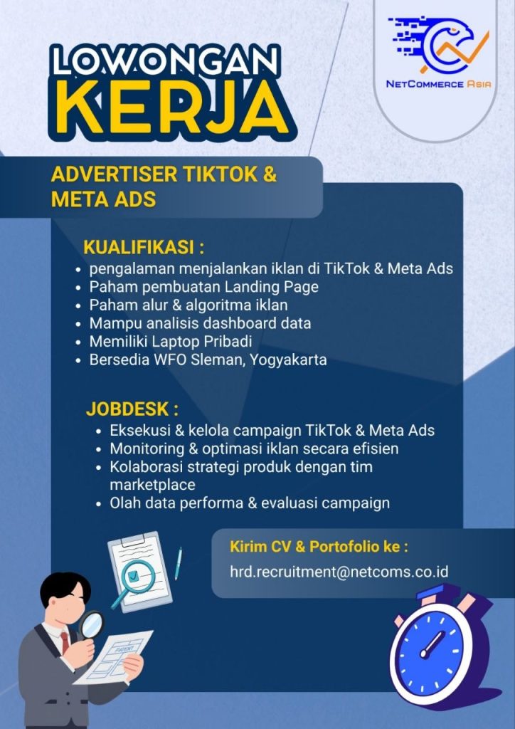 Poster lowongan Empire Store