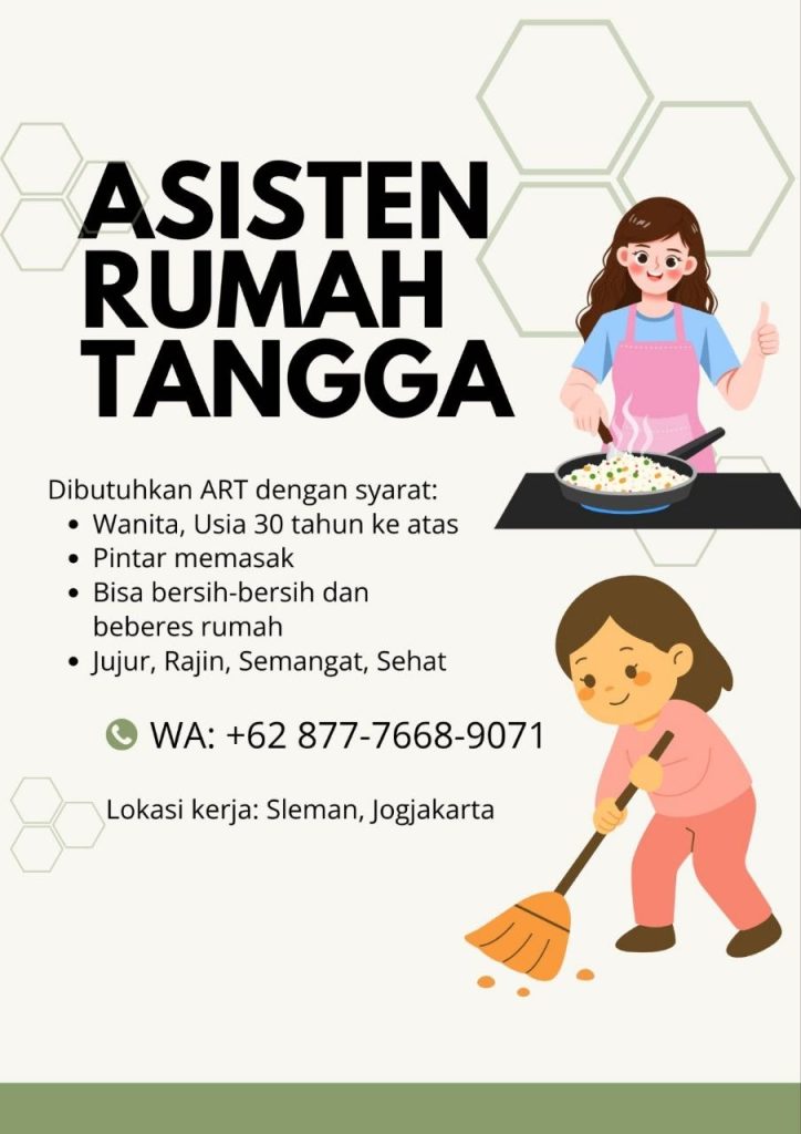 Poster lowongan LOKER JOGJA