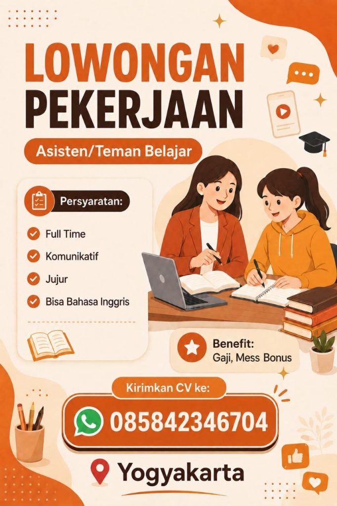 Poster lowongan LOKER JOGJA