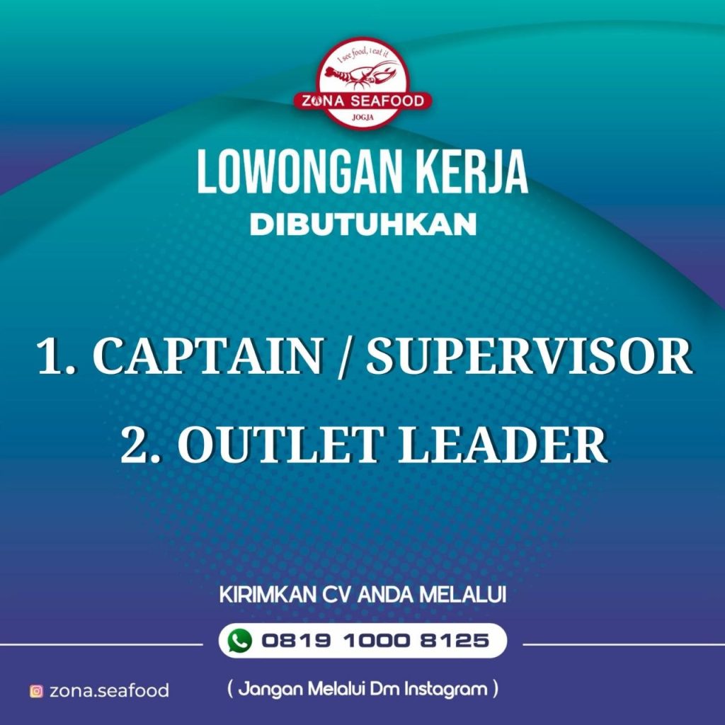 Poster lowongan CV. Makan Ayam Goreng Setiap Hari
