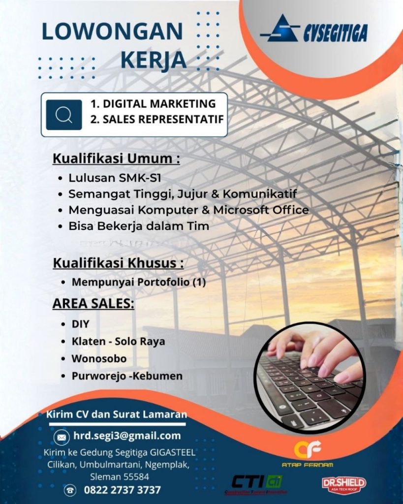 Poster lowongan CYSEGITIGA
