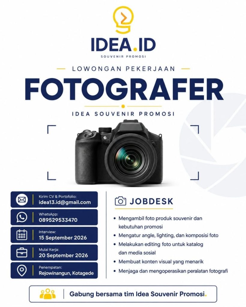 Poster lowongan IDEA.ID