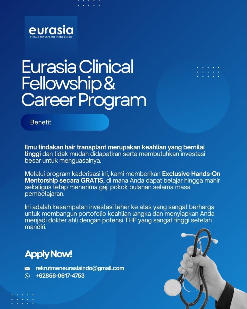Poster lowongan Eurasia Hair & Aesthetic Center