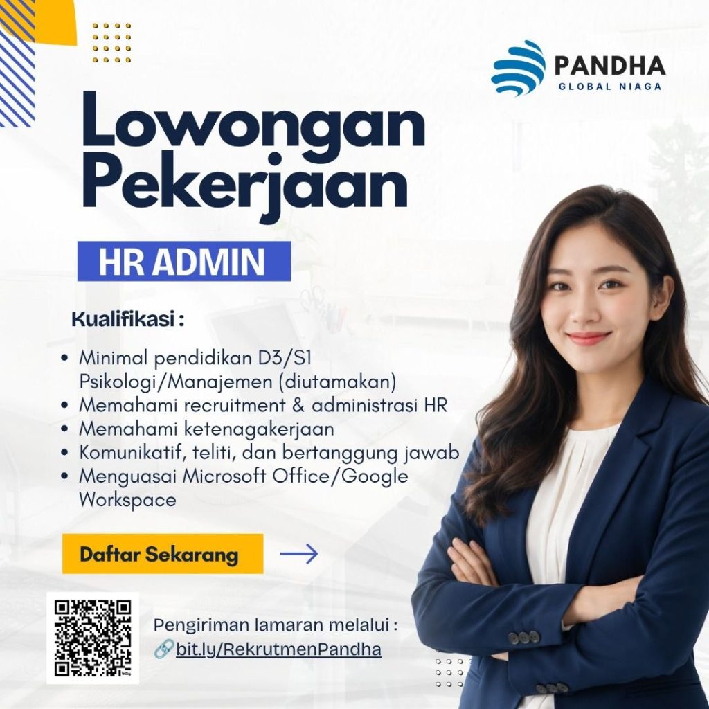 Poster lowongan PT. Pandha Global Niaga