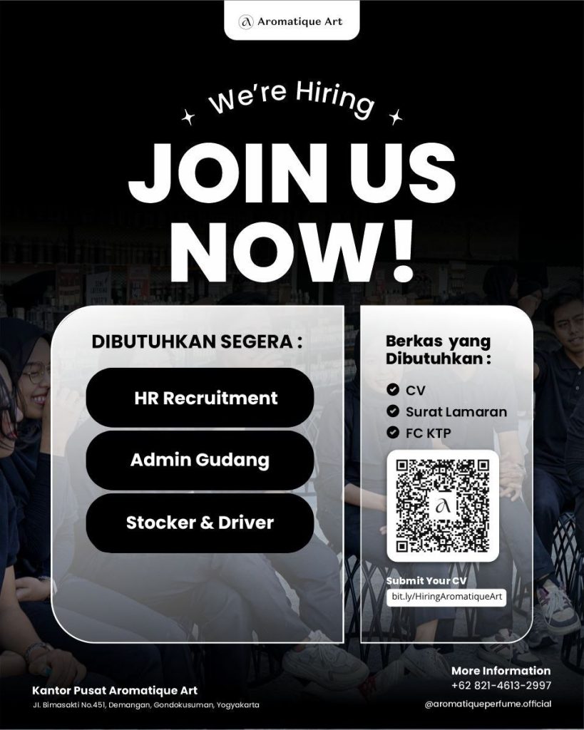 Poster lowongan Urban Perfume Point