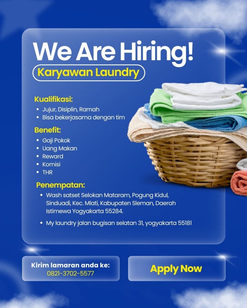 Poster lowongan LOKER JOGJA