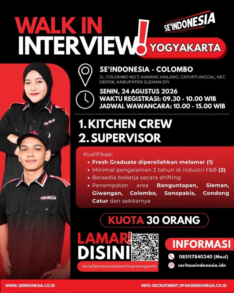 Poster lowongan SE'INDONESIA