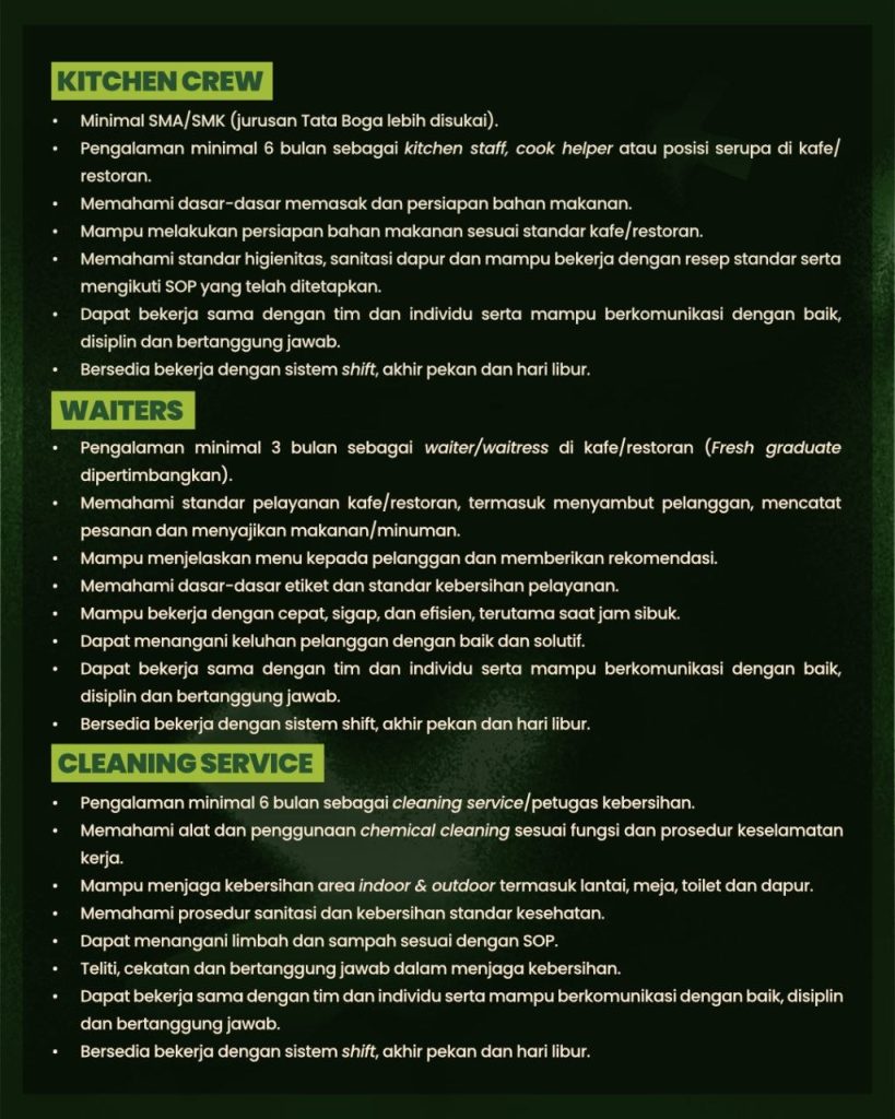 Poster lowongan Tala Bumi Group