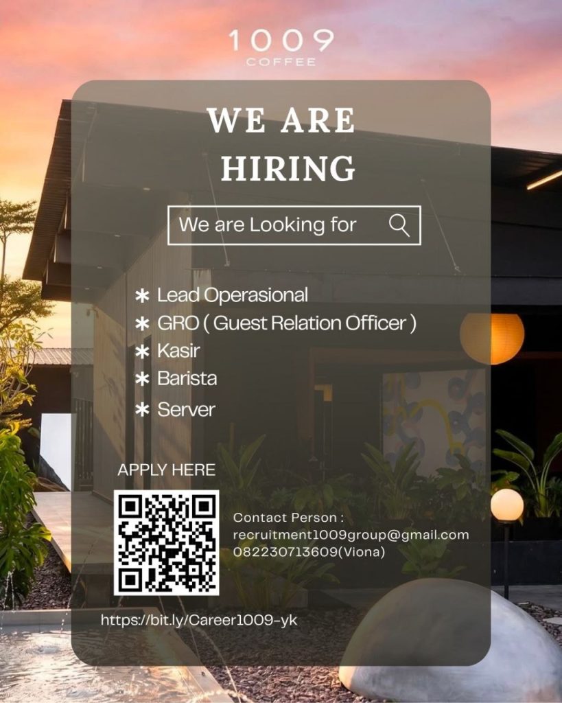 Poster lowongan 1009 Coffee