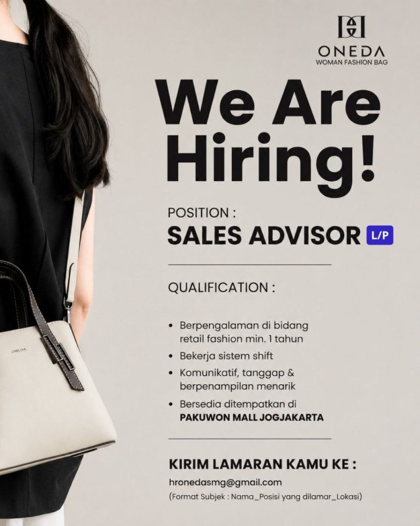 Poster lowongan ONEDA