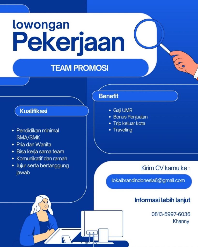 Poster lowongan LOKER JOGJA