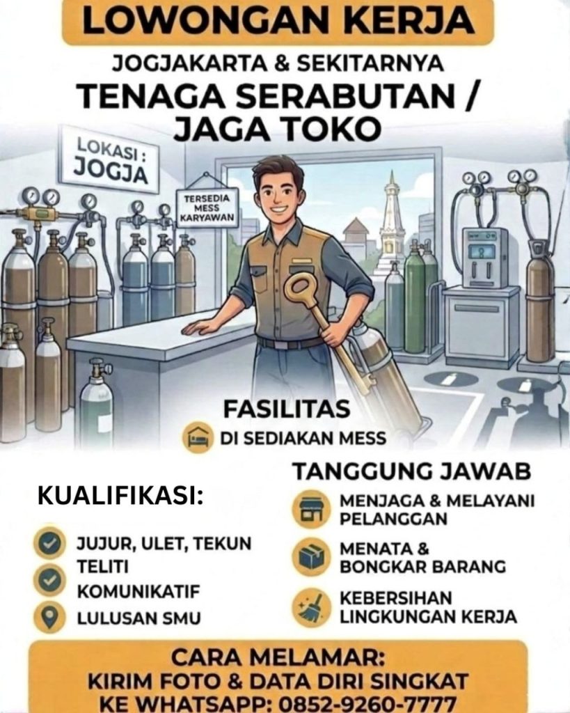 Poster lowongan LOKER JOGJA