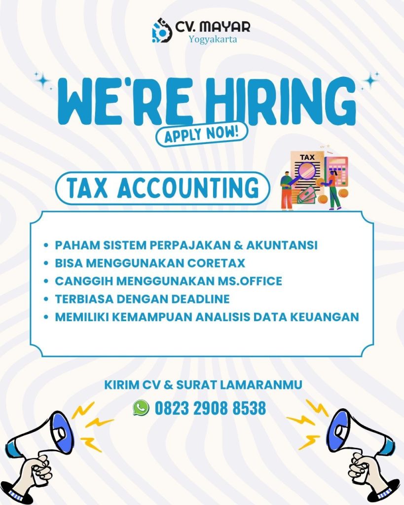 Poster lowongan CV. Mayar
