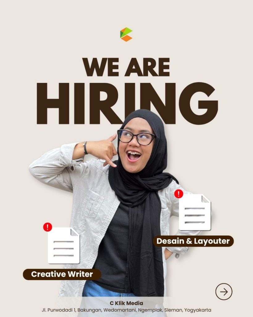 Poster lowongan C Klik Media