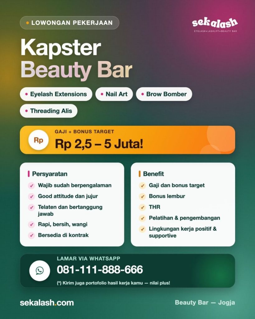 Poster lowongan sekalash