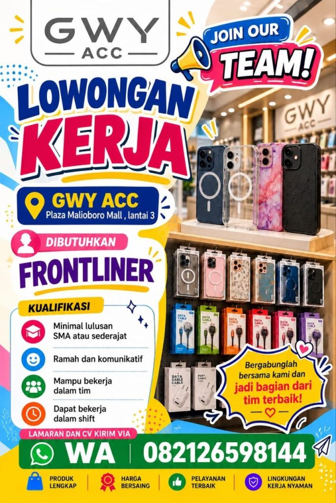 Poster lowongan GWY ACC