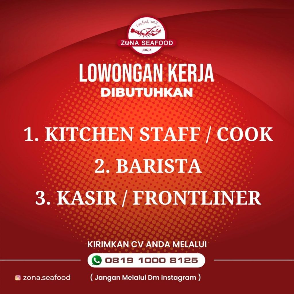 Poster lowongan Zona Seafood