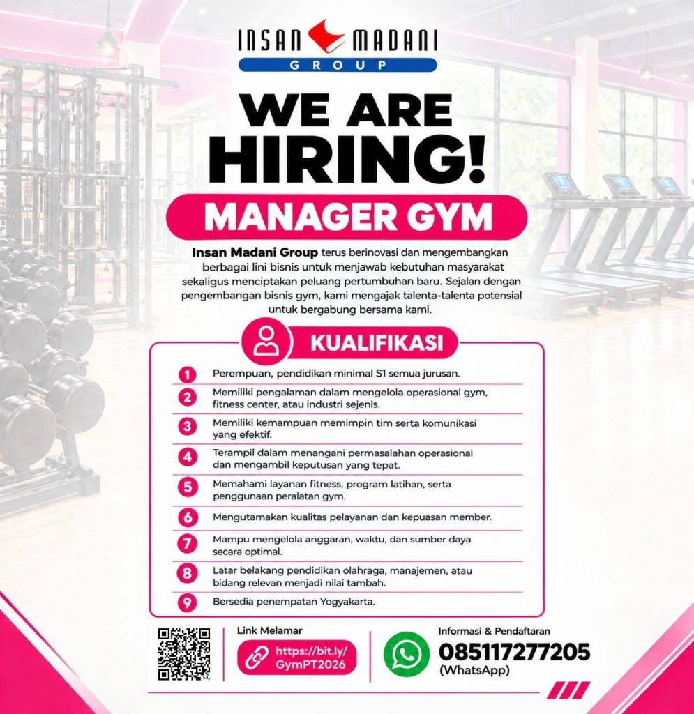Poster lowongan Insan Madani Group