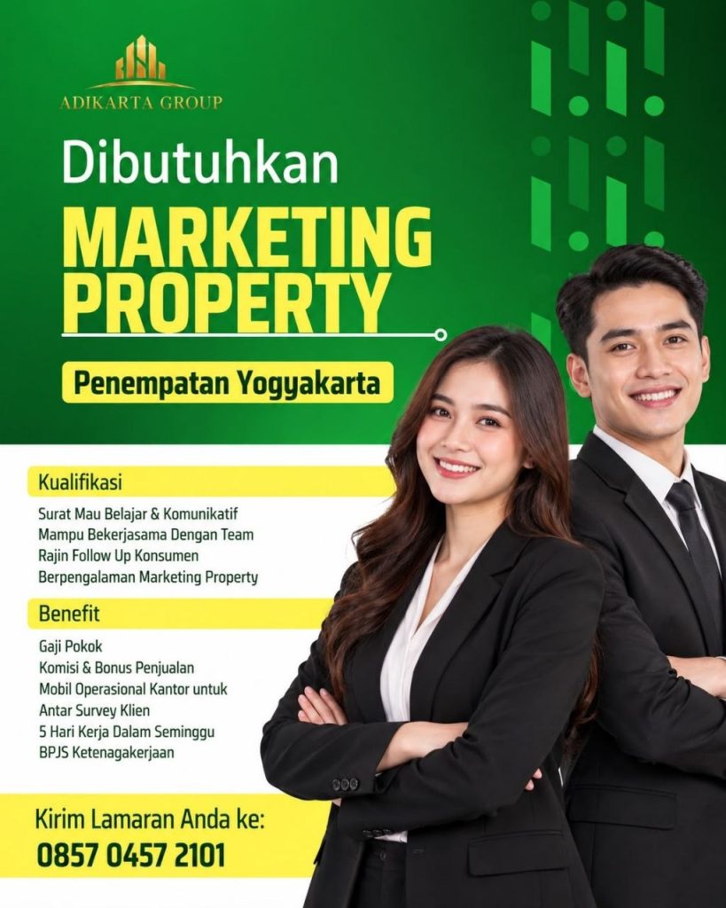 Poster lowongan Adikarta Group