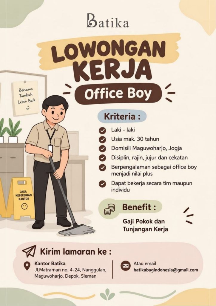 Poster lowongan Batika