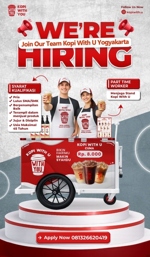 Poster lowongan Kopi With U