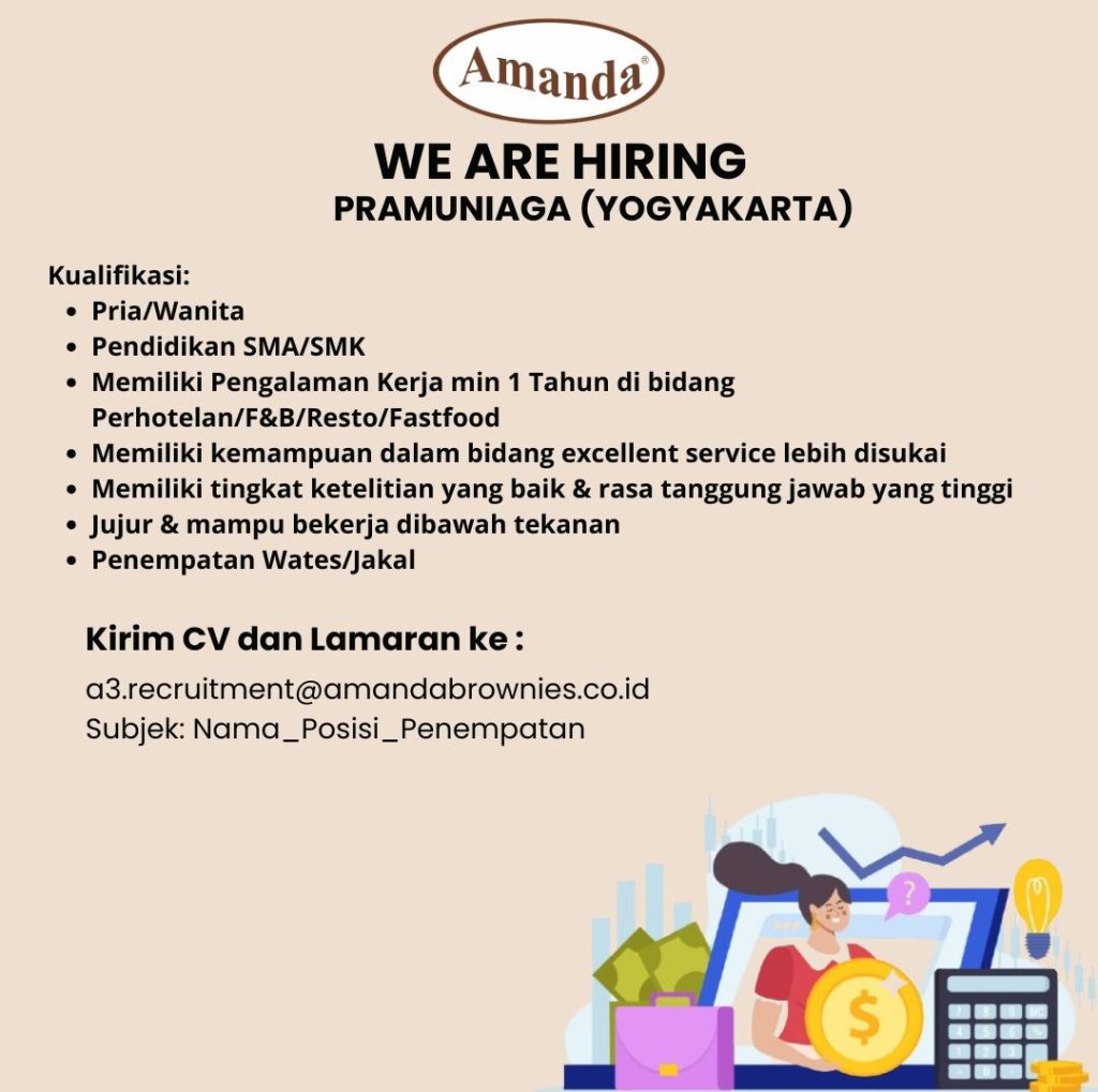 Poster lowongan Amanda