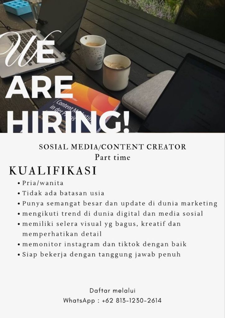 Poster lowongan LOKER JOGJA