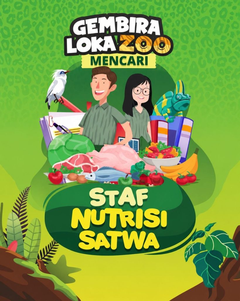 Poster lowongan Gembira Loka Zoo