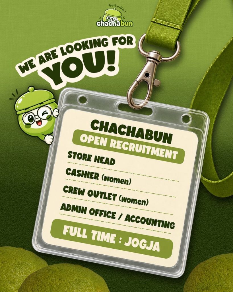 Poster lowongan Chachabun