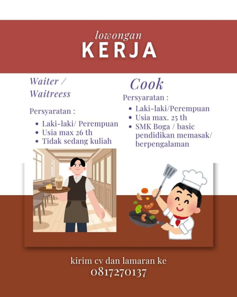 Poster lowongan LOKER JOGJA