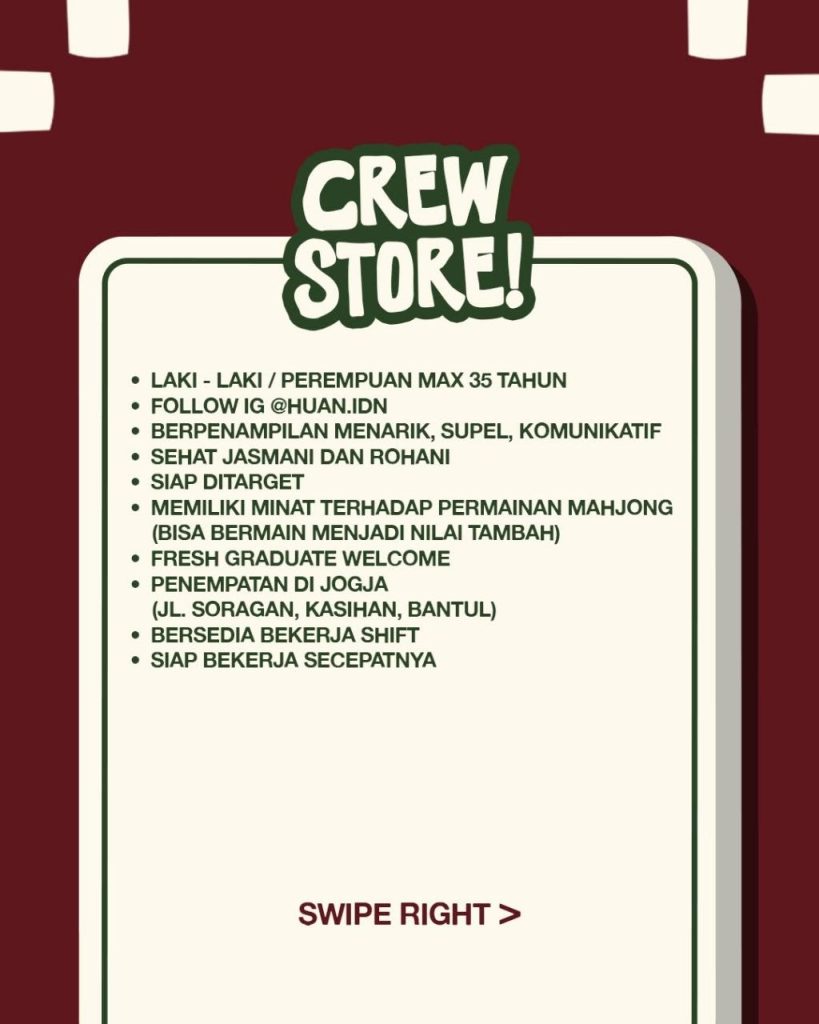 Poster lowongan HUAN