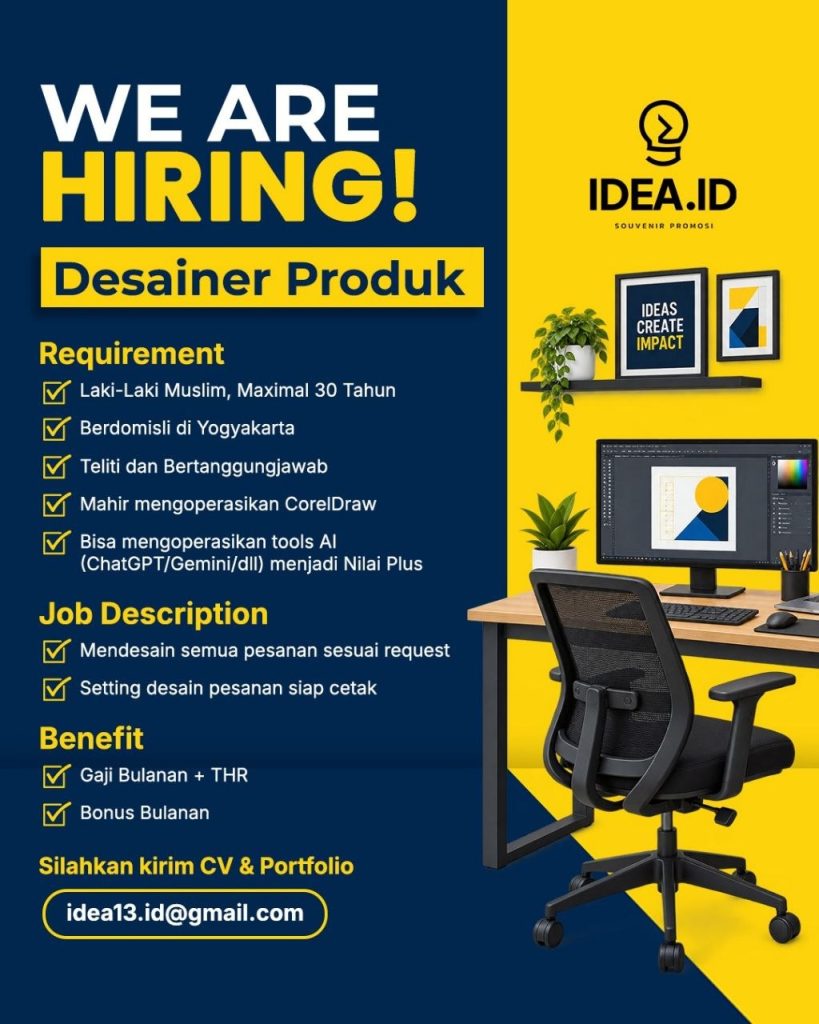 Poster lowongan IDEA.ID
