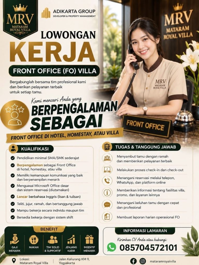Poster lowongan Adikarta Group