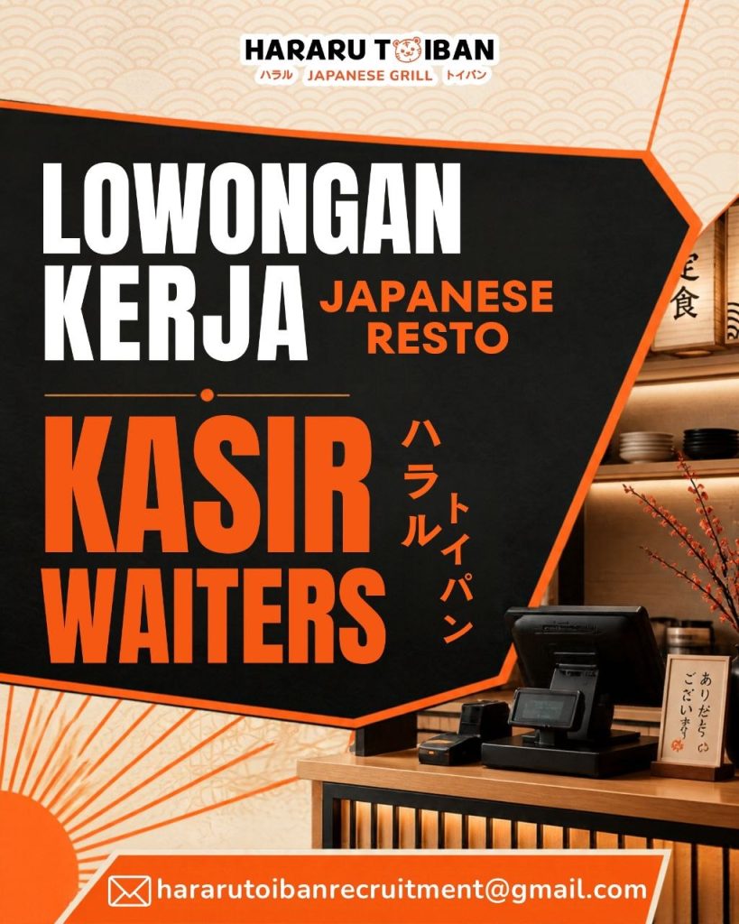 Poster lowongan Hararu Toiban