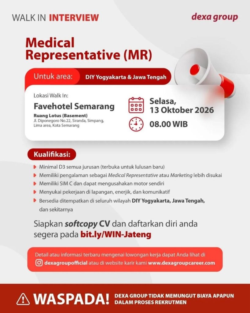 Poster lowongan dexagroup