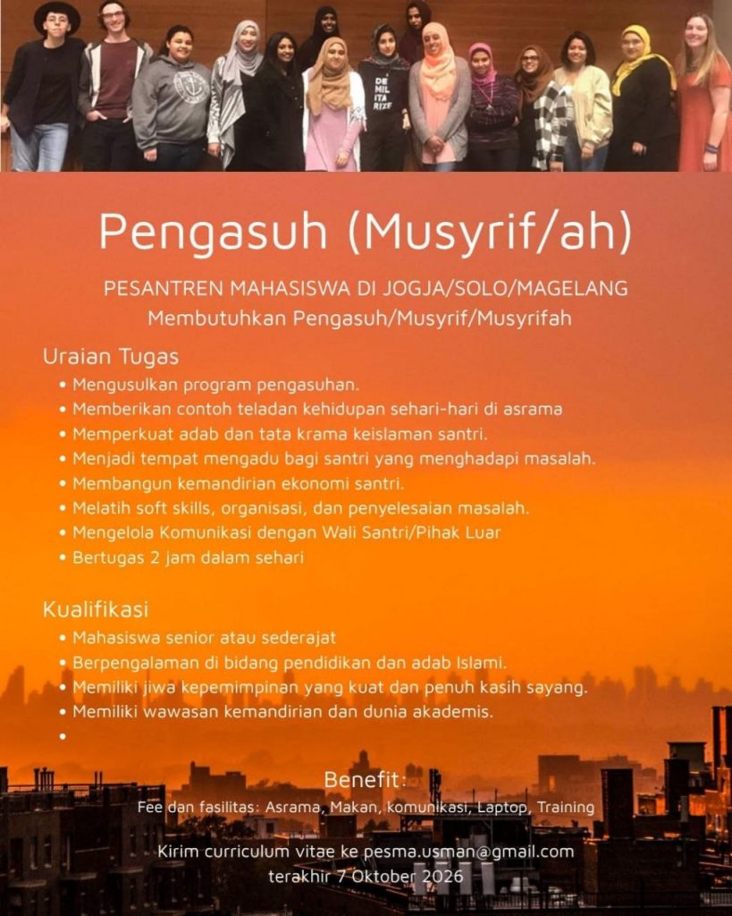 Poster lowongan LOKER JOGJA