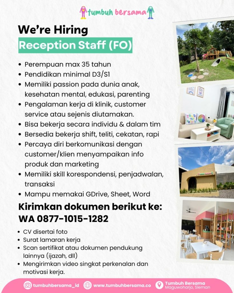 Poster lowongan Tumbuh Bersama