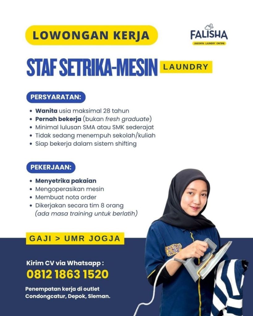 Poster lowongan FALISHA