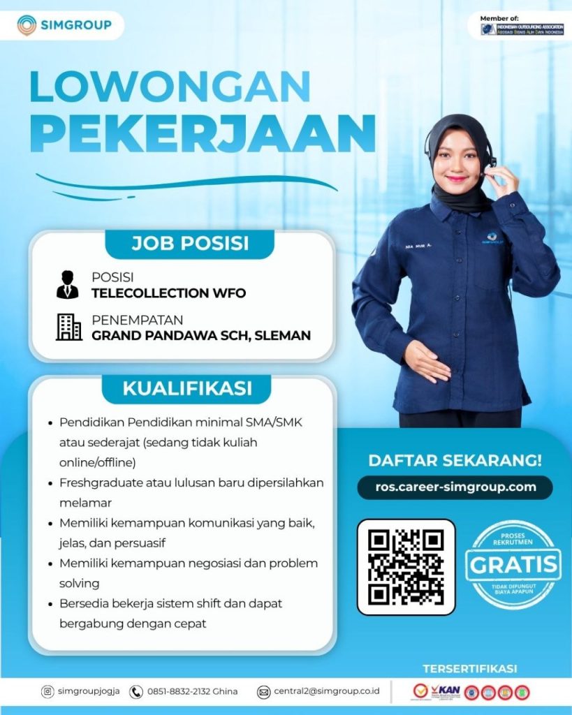 Poster lowongan SIMGROUP
